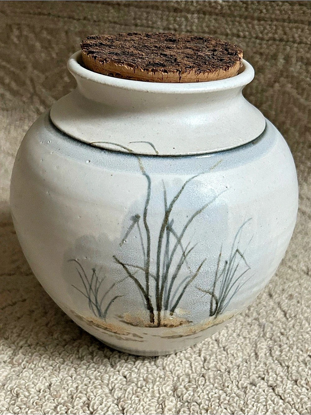 Handmade Stoneware Canister Vessel by Dan Triece